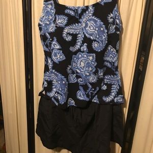 Land’s End tankini and swim shorts. Sz 12